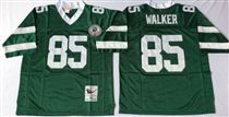 New York Jets #85 Wesley Walker Green Stitched Mitchell and Ness NFL Jersey