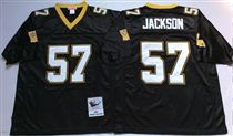 New Orleans Saints #57 Rickey Jackson Black Stitched Mitchell and Ness NFL Jersey