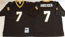 New Orleans Saints #7 Morten Andersen Black Stitched Mitchell and Ness NFL Jersey