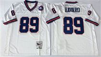 New York Giants #89 Mark Bavaro White Stitched Mitchell and Ness NFL Jersey
