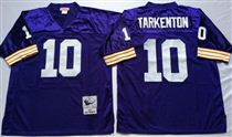 Minnesota Vikings #10 Fran Tarkenton Blue Stitched Mitchell and Ness NFL Jersey