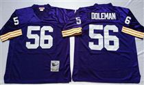 Minnesota Vikings #56 Chris Doleman Blue Stitched Mitchell and Ness NFL Jersey