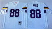 Minnesota Vikings #88 Alan Page White Stitched Mitchell and Ness NFL Jersey