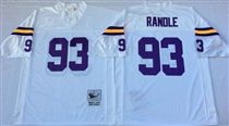 Minnesota Vikings #93 John Randle White Stitched Mitchell and Ness NFL Jersey