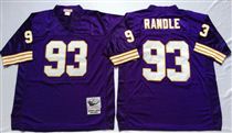 Minnesota Vikings #93 John Randle Blue Stitched Mitchell and Ness NFL Jersey