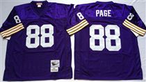 Minnesota Vikings #88 Alan Page Blue Stitched Mitchell and Ness NFL Jersey