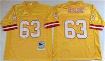 Tampa Bay Buccaneer #63 Lee Roy Selmon yellow stitched Mitchell and Ness Jersey