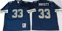 Dallas Cowboys #33 Tony Dorsett Navy Blue Stitched Mitchell and Ness Jersey