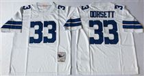 Dallas Cowboys #33 Tony Dorsett White Stitched Mitchell and Ness Jersey