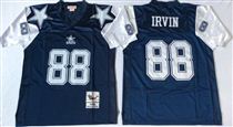 Dallas Cowboys #88 Michael Irvin Blue Thanksgivings Stitched Mitchell and Ness NFL Jersey