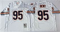 Chicago Bears #95 Richard Dent White Stitch Mitchell and Ness NFL Jersey