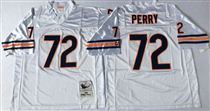 Chicago Bears #72 William Perry White Stitch Mitchell and Ness NFL Jersey