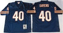 Chicago Bears #40 Gale Sayers Blue Stitch Mitchell and Ness NFL Jersey