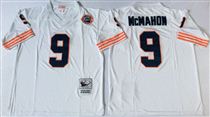 Chicago Bears #9 Jim McMahon White Stitch Mitchell and Ness NFL Jersey