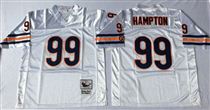 Chicago Bears #99 Dan Hampton White Stitch Mitchell and Ness NFL Jersey