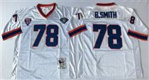 Buffalo Bills #78 Bruce Smith White Stitched Mitchell and Ness Jersey
