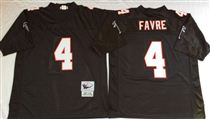 Atlanta Falcons #4 Brett Favre Black Stitched Mitchell and Ness Jersey
