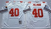 Arizona Cardinals #40 Pat Tillman White Stitched Mitchell and Ness Jersey