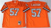 Denver Broncos #57 Tom Jackson Orange Stitched Mitchell and Ness NFL Jersey