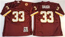 Washington Redskins #33 Sammy Baugh Red Stitched Mitchell and Ness Jersey