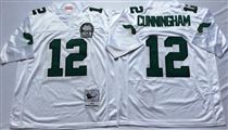 Philadelphia Eagles #12 Randall Cunningham White Stitched Mitchell and Ness Jersey