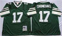 Philadelphia Eagles #17 Harold Carmichael Green Stitched Mitchell and Ness Jersey
