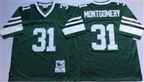 Philadelphia Eagles #31 Wilbert Montgomery Green Stitched Mitchell and Ness Jersey