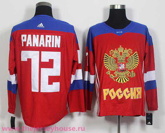 Team Russia #72 Artemi Panarin Red 2016 World Cup Of Hockey adidas WCH Game Jersey