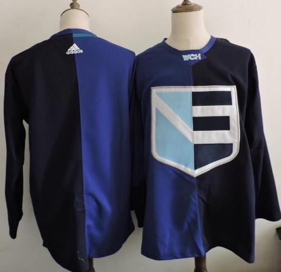 Men's Europe Hockey Blank Adidas Royal World Cup Of Hockey 2016 Premier Player Jersey