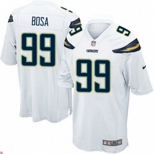 Stitched San Diego Chargers #99 Joey Bosa White Elite Jersey