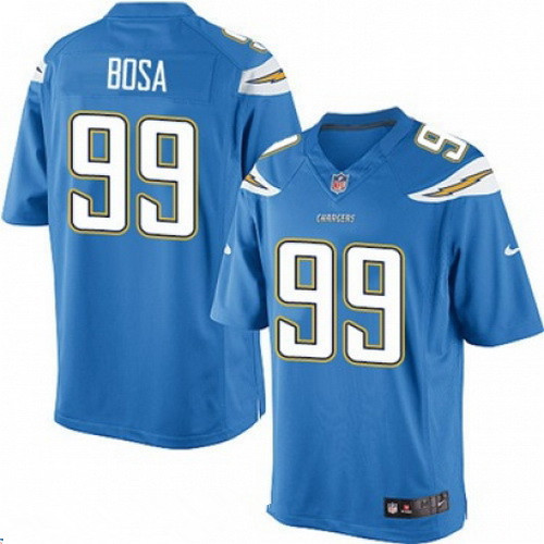 Stitched San Diego Chargers #99 Joey Bosa Light Blue Team Color Elite Jersey