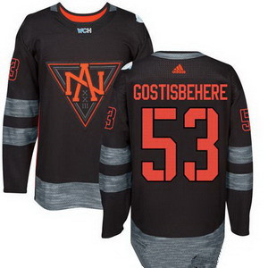 NHL North America Hockey #53 Shayne Gostisbehere Black 2016 World Cup of Hockey Stitched adidas WCH Game Jersey