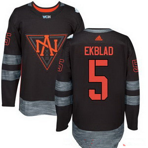 NHL North America Hockey #5 Aaron Ekblad Black 2016 World Cup of Hockey Stitched adidas WCH Game Jersey