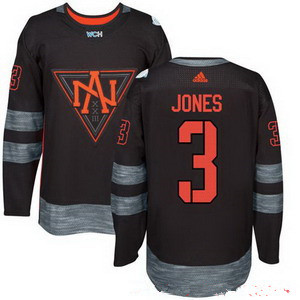 NHL North America Hockey #3 Seth Jones Black 2016 World Cup of Hockey Stitched adidas WCH Game Jersey