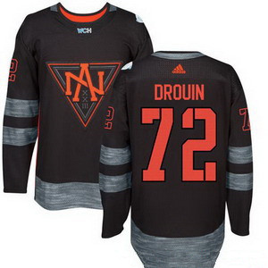 NHL North America Hockey #72 Jonathan Drouin Black 2016 World Cup of Hockey Stitched adidas WCH Game Jersey
