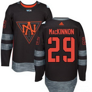 NHL North America Hockey #29 Nathan Mackinnon Black 2016 World Cup of Hockey Stitched adidas WCH Game Jersey