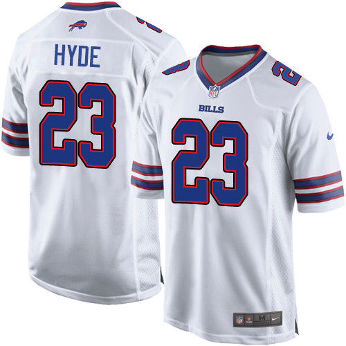Nike Men'sNFL Buffalo Bills #23 Micah Hyde Game White Road Jersey