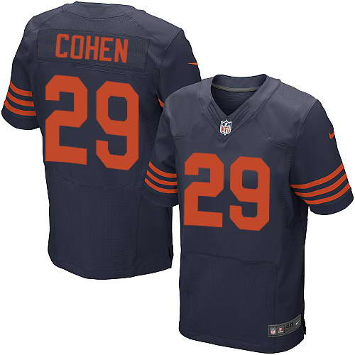 Nike Men's Chicago Bears #29 Tarik Cohen Navy Blue Alternate Stitched NFL Elite Jersey
