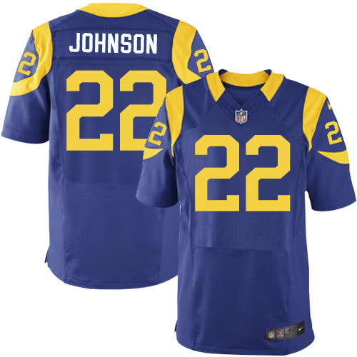 Nike Men's Los Angeles Rams #22 Trumaine Johnson Royal Blue Alternate Stitched NFL Elite Jersey