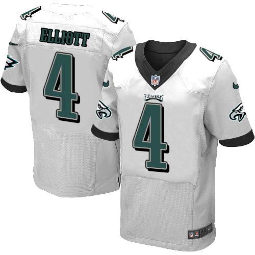 Nike Men's Philadelphia Eagles #4 Jake Elliott White Stitched NFL New Elite Jersey