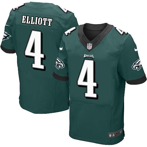 Nike Men's Philadelphia Eagles #4 Jake Elliott Midnight Green Team Color Stitched NFL New Elite Jersey