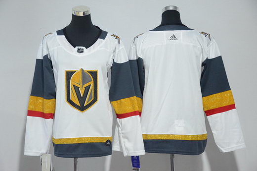 Youth Adidas Vegas Golden Knights Blank White Jersey