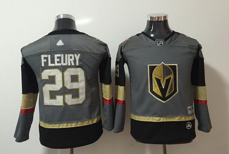 Youth Adidas Vegas Golden Knights 29 Marc Andre Fleury Gray Jersey