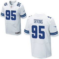 Dallas Cowboys #95 David Irving Alternate Men's Stitched White Nike NFL Elite Jersey