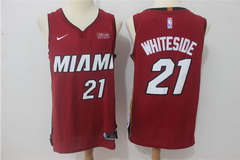 Men's Heat 21 Hassan Whiteside Red Nike Authentic Jersey