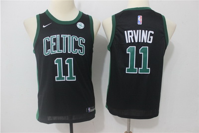 Celtics 11 Kyrie Irving Black Youth Nike Swingman Jersey
