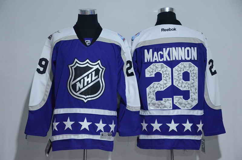 Men's Colorado Avalanche #29 Nathan MacKinnon Blue 2017 All Star NHL Jersey