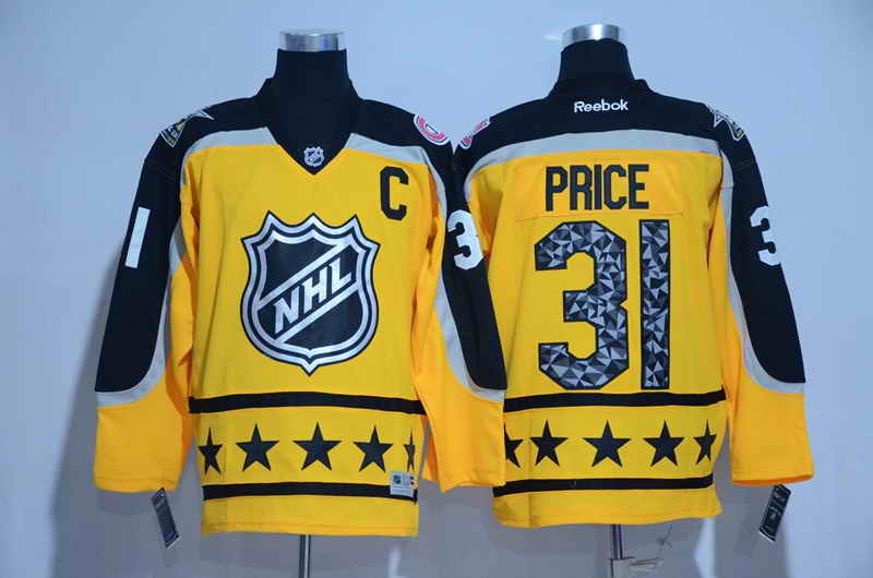 Men's Montreal Canadiens #31 Carey Price Yellow 2017 All Star NHL Jersey