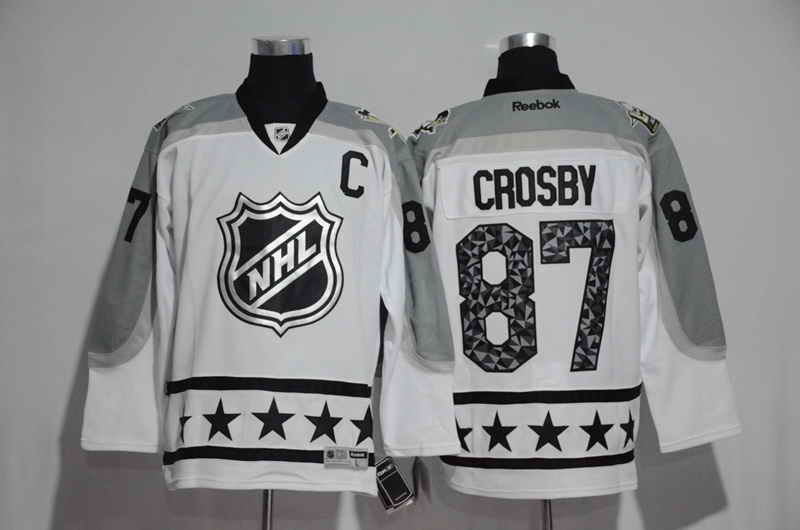 Men's Pittsburgh Penguins #87 Sidney Crosby White 2017 All Star NHL Jersey