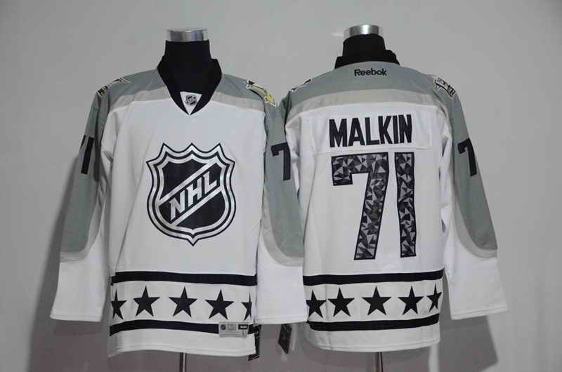 Men's Pittsburgh Penguins #71 Evgeni Malkin White 2017 All Star NHL Jersey